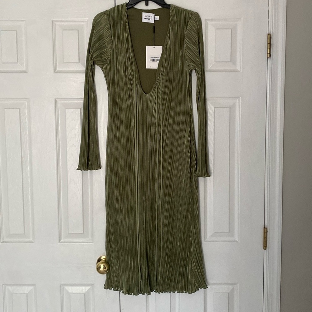 Sage Green Hello Molly midi dress